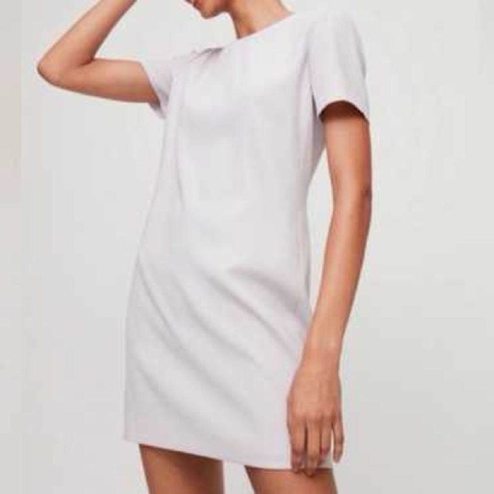 Aritzia Babaton Patricio Pale Purple Short Sleeve Dress Women’s size 10